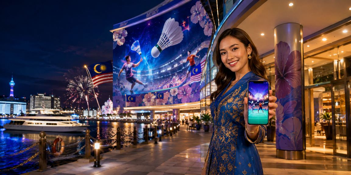 Pengguna Malaysia menggunakan aplikasi kasino dalam talian dengan bonus yang telah dikreditkan