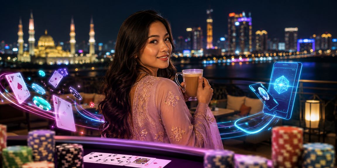 Pemain Selangor menikmati permainan poker dalam talian menggunakan baki bonus selamat datang